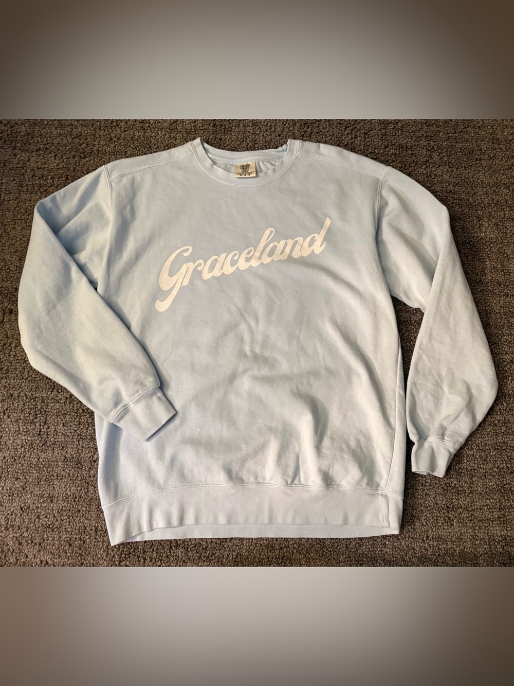 Comfort Colors Light Blue "Graceland" Crewneck Sweatshirt